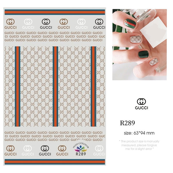 Branded Nail Art Stickers