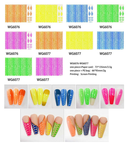 Nail Sticker 6076 & 6077