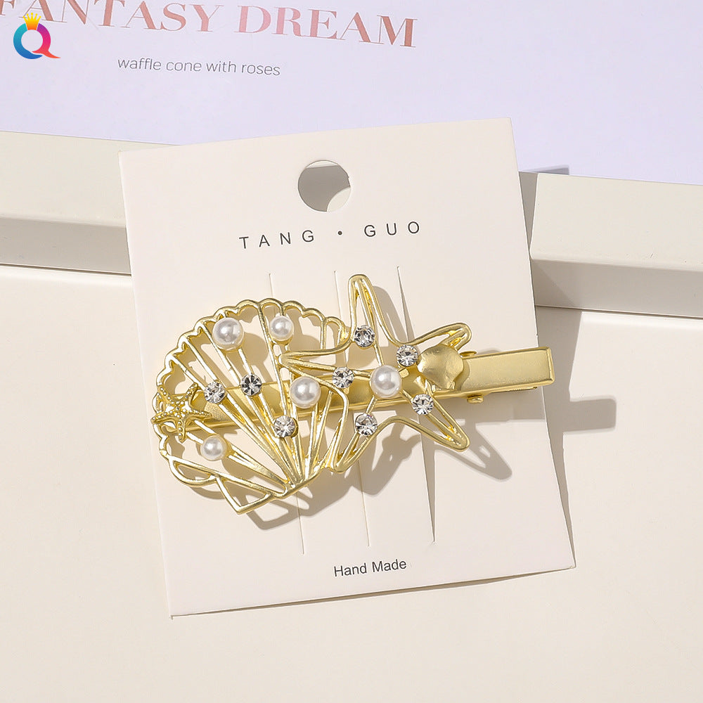 Shell and Star Hair Clip