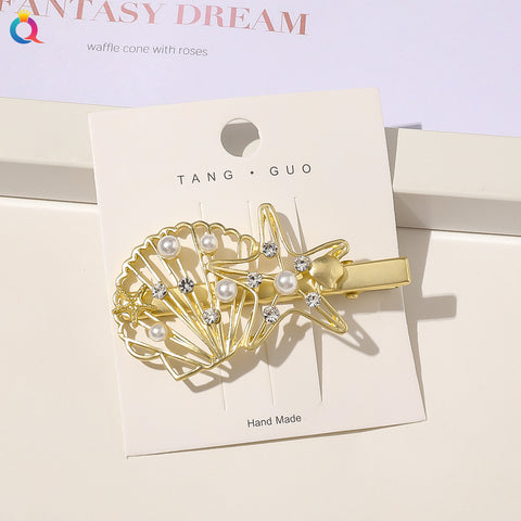 Shell and Star Hair Clip