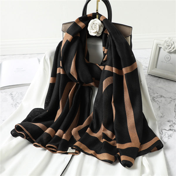 Big Linen Scarf M26