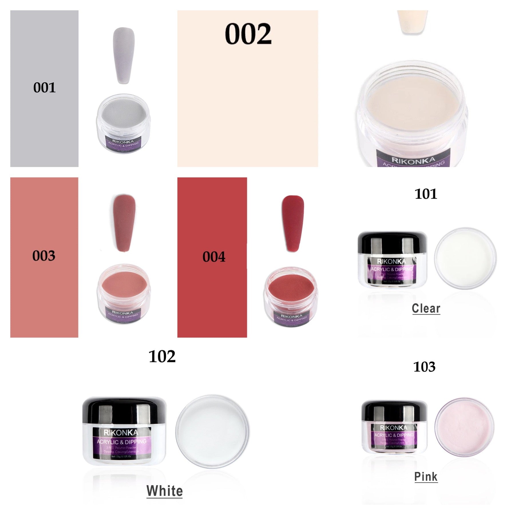 Rikonka Acrylic & Dipping Powder