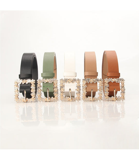 Classic Alloy Pin Buckle PU Belt