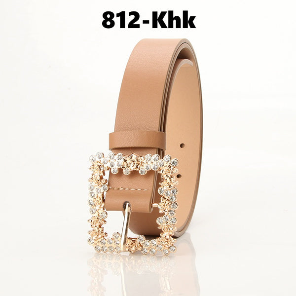 Classic Alloy Pin Buckle PU Belt