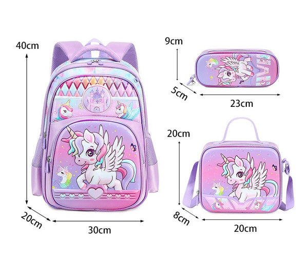 3 Piece Cartoon Trolley(Sold Separately) Backpack