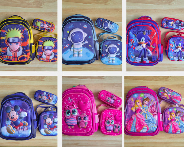 3 Piece 16" Trolley(Not Included) Backpack