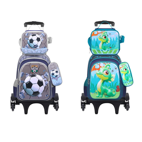 3 Piece Trolley(Included) Backpack Set