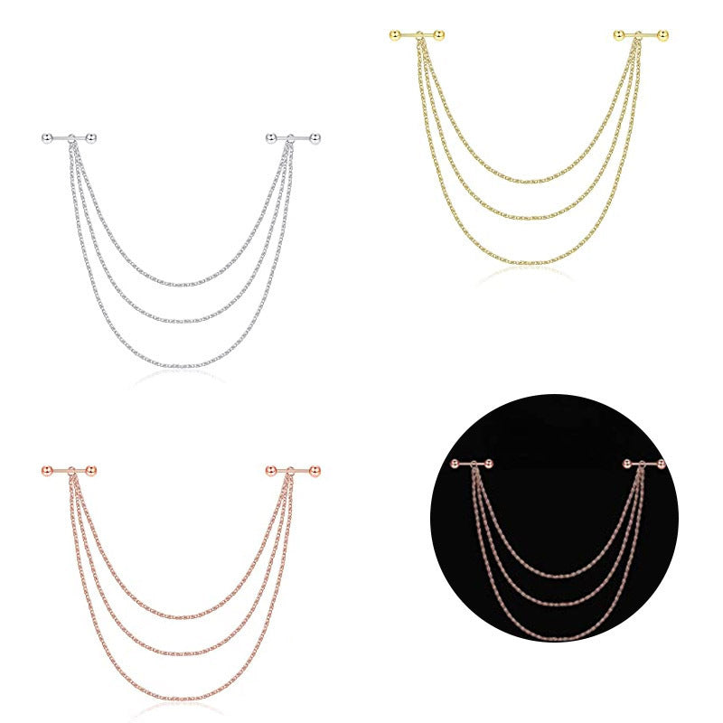 Stainless Steel Ball Nipple Body Chain