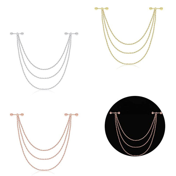 Stainless Steel Ball Nipple Body Chain