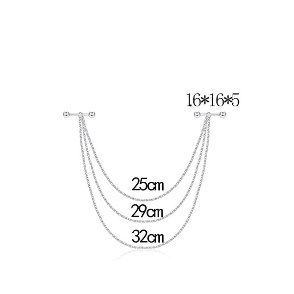 Stainless Steel Ball Nipple Body Chain