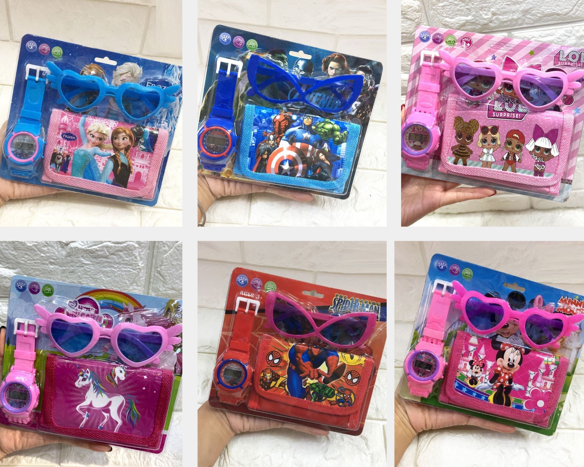 Kids Wallet Watch Sunglasses Set