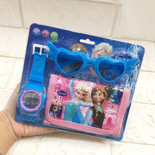 Kids Wallet Watch Sunglasses Set