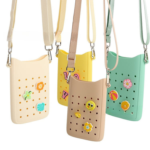 Croc Crossbody Wallet Bag