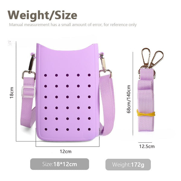 Croc Crossbody Wallet Bag