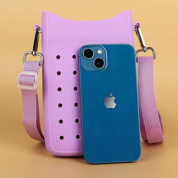 Croc Crossbody Wallet Bag