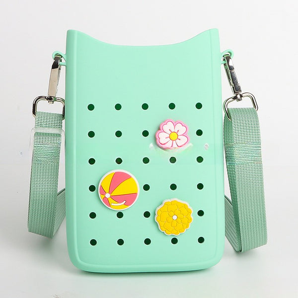 Croc Crossbody Wallet Bag
