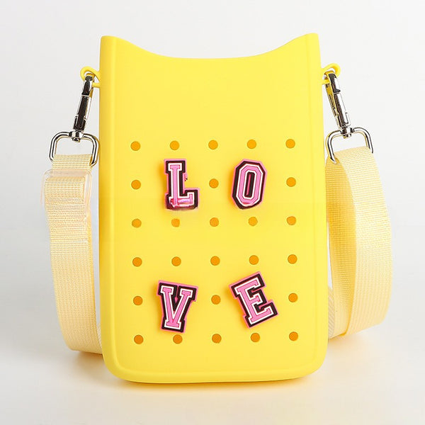 Croc Crossbody Wallet Bag