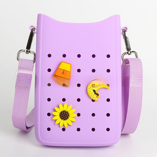 Croc Crossbody Wallet Bag