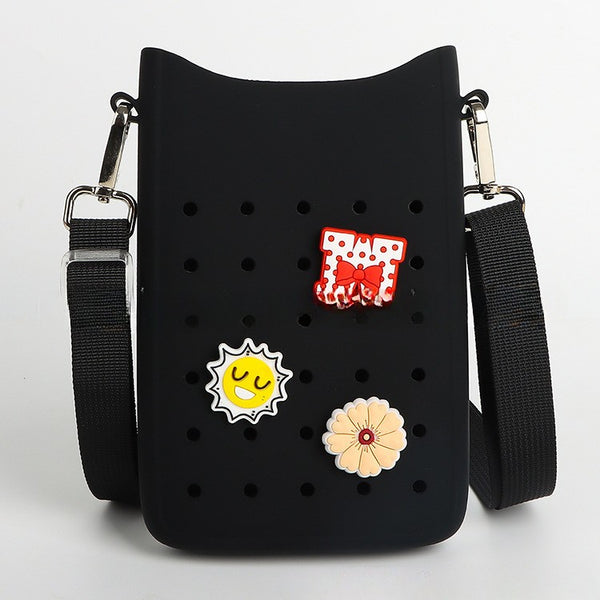 Croc Crossbody Wallet Bag
