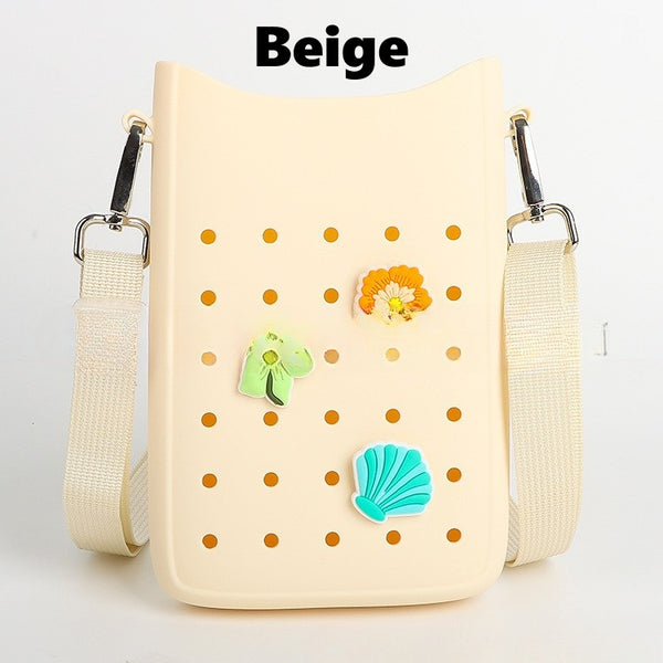 Croc Crossbody Wallet Bag