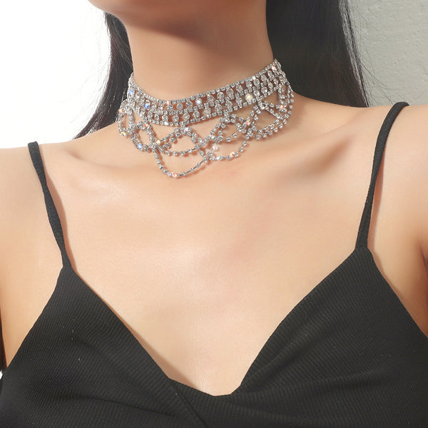 Full Diamond Chocker Necklace