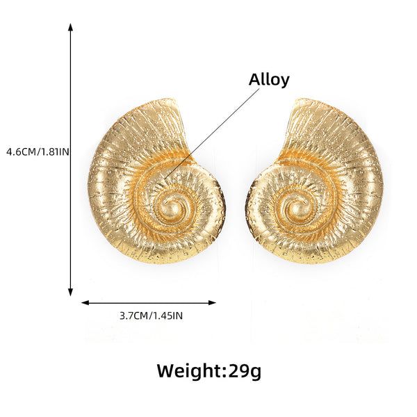 Beach Conch Alloy Earrings