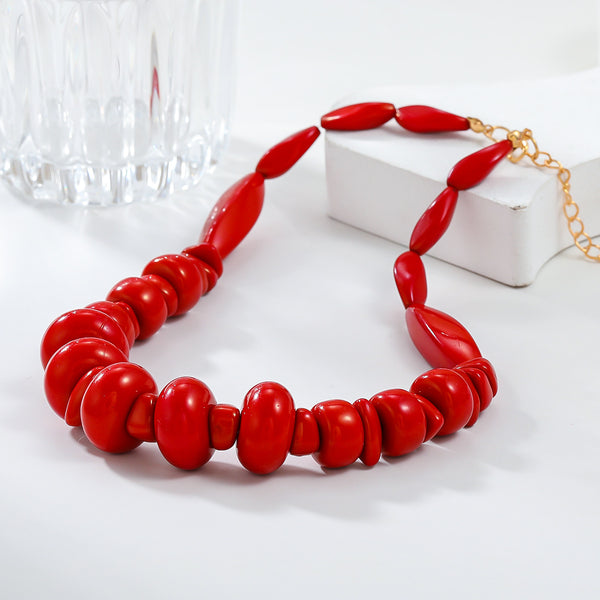 Red Coral 2 Piece Necklace