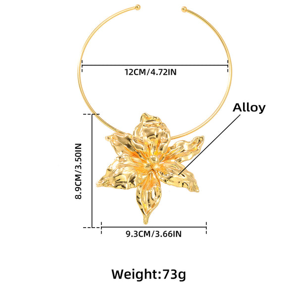 Summer Alloy Flower Necklace
