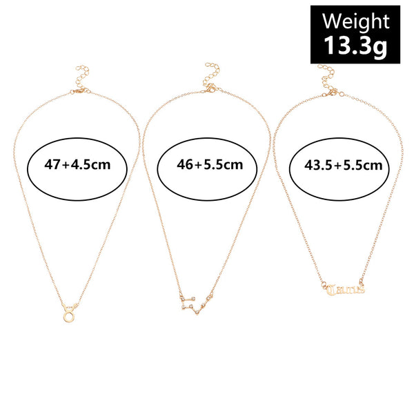 Layered Horoscope Necklace