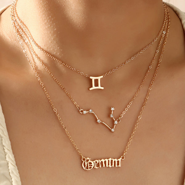 Layered Horoscope Necklace