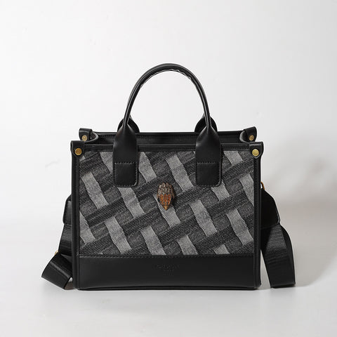 Large KG Woven Shoulder Bag