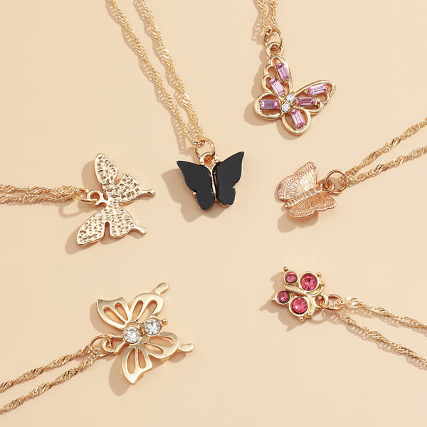 Butterfly Pendant Necklace 1248