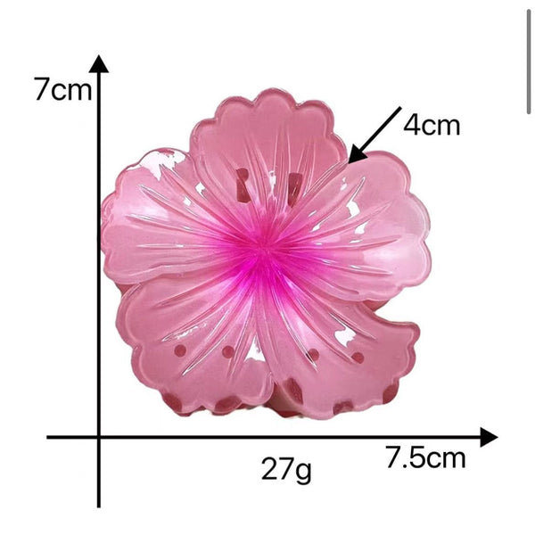 Curled Flower Hair Clips