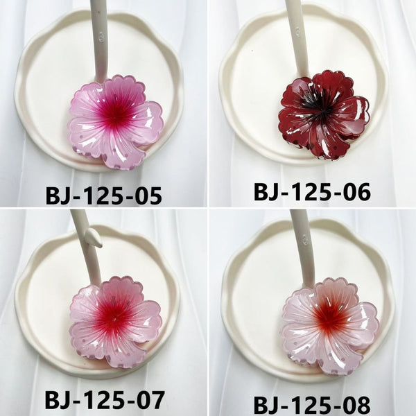 Curled Flower Hair Clips