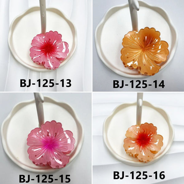 Curled Flower Hair Clips