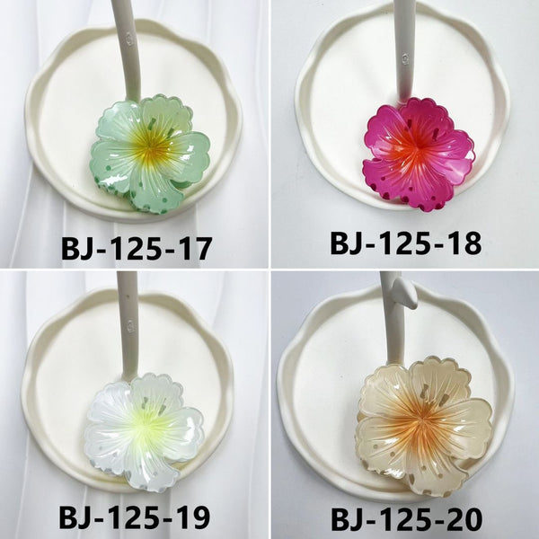 Curled Flower Hair Clips