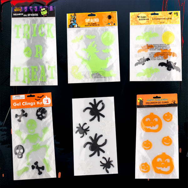 Halloween 3D Jelly Static Stickers