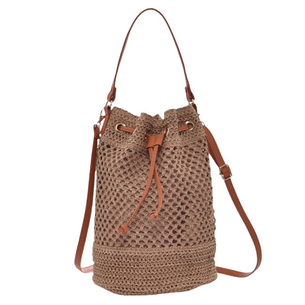 Straw Woven Bucket Bags