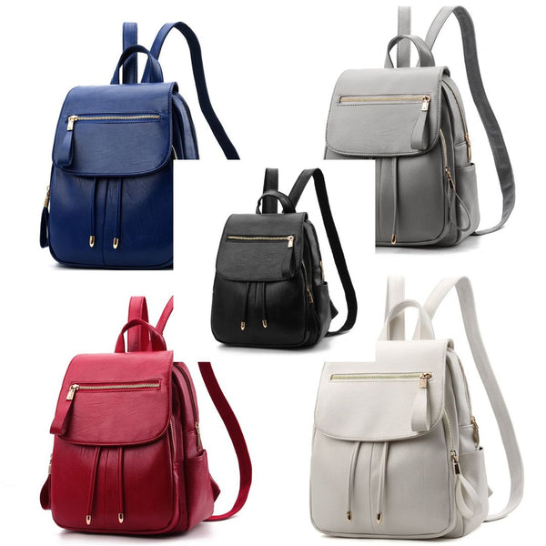 Large Soft PU Travel Backpack