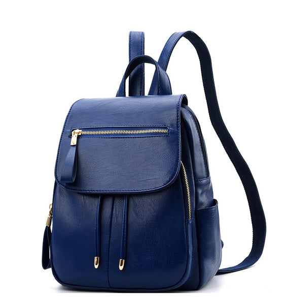Large Soft PU Travel Backpack