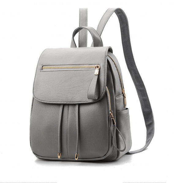 Large Soft PU Travel Backpack