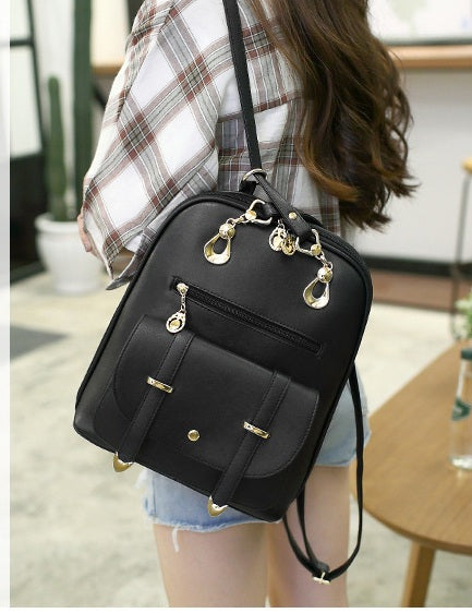 Bear Keychain Trendy Backpack