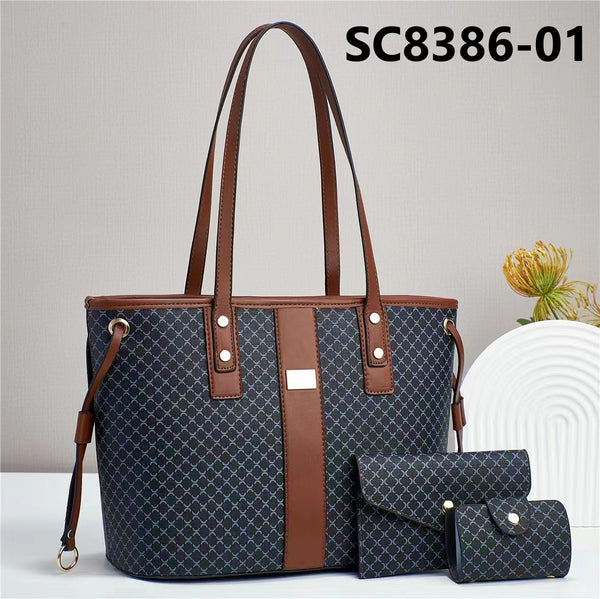 Large Capacity 3 Piece Retro Tote Bag