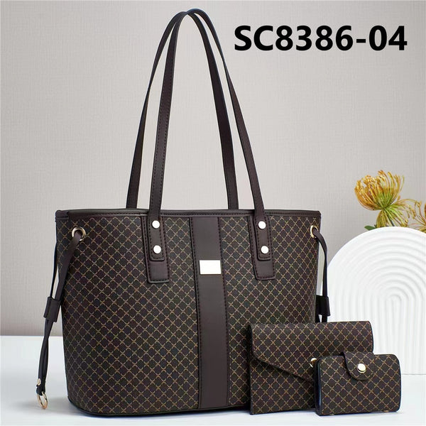 Large Capacity 3 Piece Retro Tote Bag