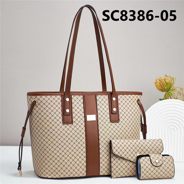 Large Capacity 3 Piece Retro Tote Bag