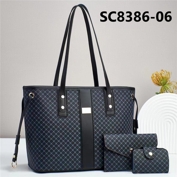 Large Capacity 3 Piece Retro Tote Bag