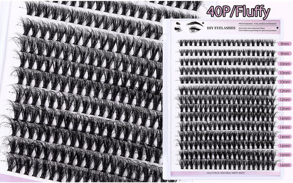 280 Fluffy DIY Cluster Eyelashes