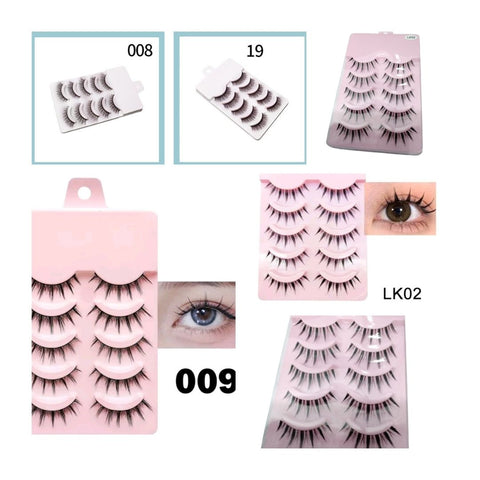 5 Pairs Natural false Eyelashes