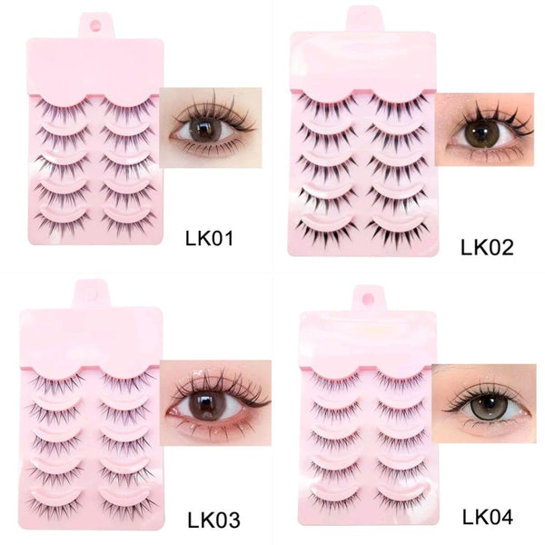 5 Pairs Natural false Eyelashes