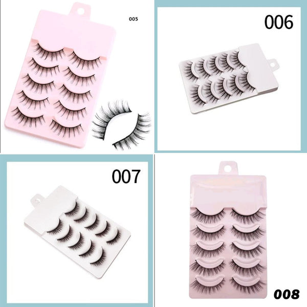 5 Pairs Natural false Eyelashes